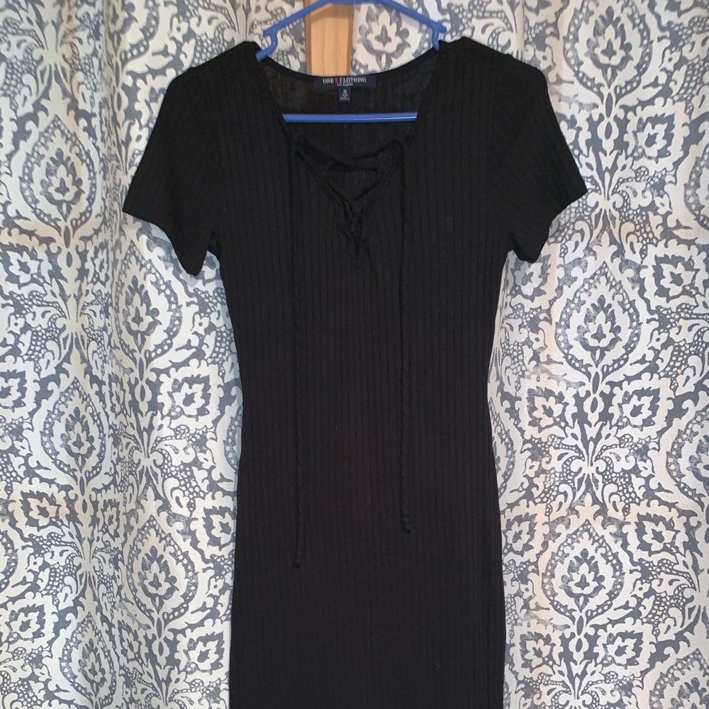 Long Black Tee-shirt Dress